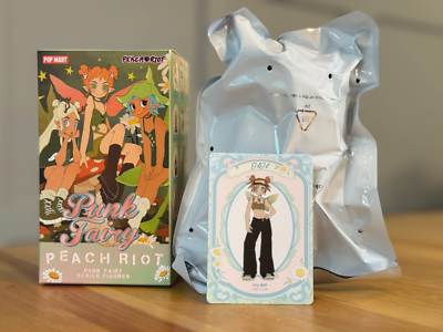 【原画・絵画】「Fairy lip」※作品証明書付 ROROICH様作 ロロイチ POP MART Peach Riot Punk Fairy Series Figure Toy Gigi Leaf Sealed