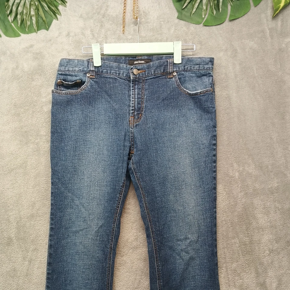 DAISY FUENTES Moda Women Jeans W34 L32 Mid Rise Bootcut Leg Blue - Image 2 of 4