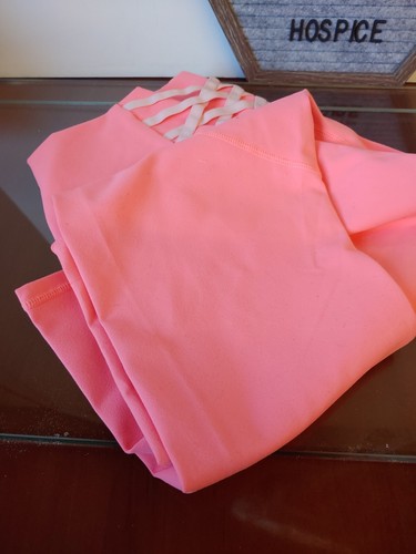 FABLETICS Kessler High-Waisted Strappy Leggings Sorbet Size XL ~ 7/8 NWOT - Picture 3 of 6