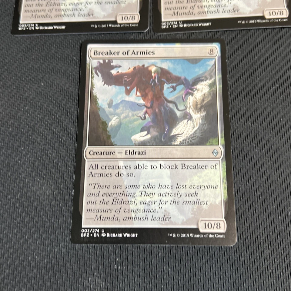Breaker Of Armies Magic The Gathering Mtg Battle for Zendikar Card 3 - Image 2 of 4