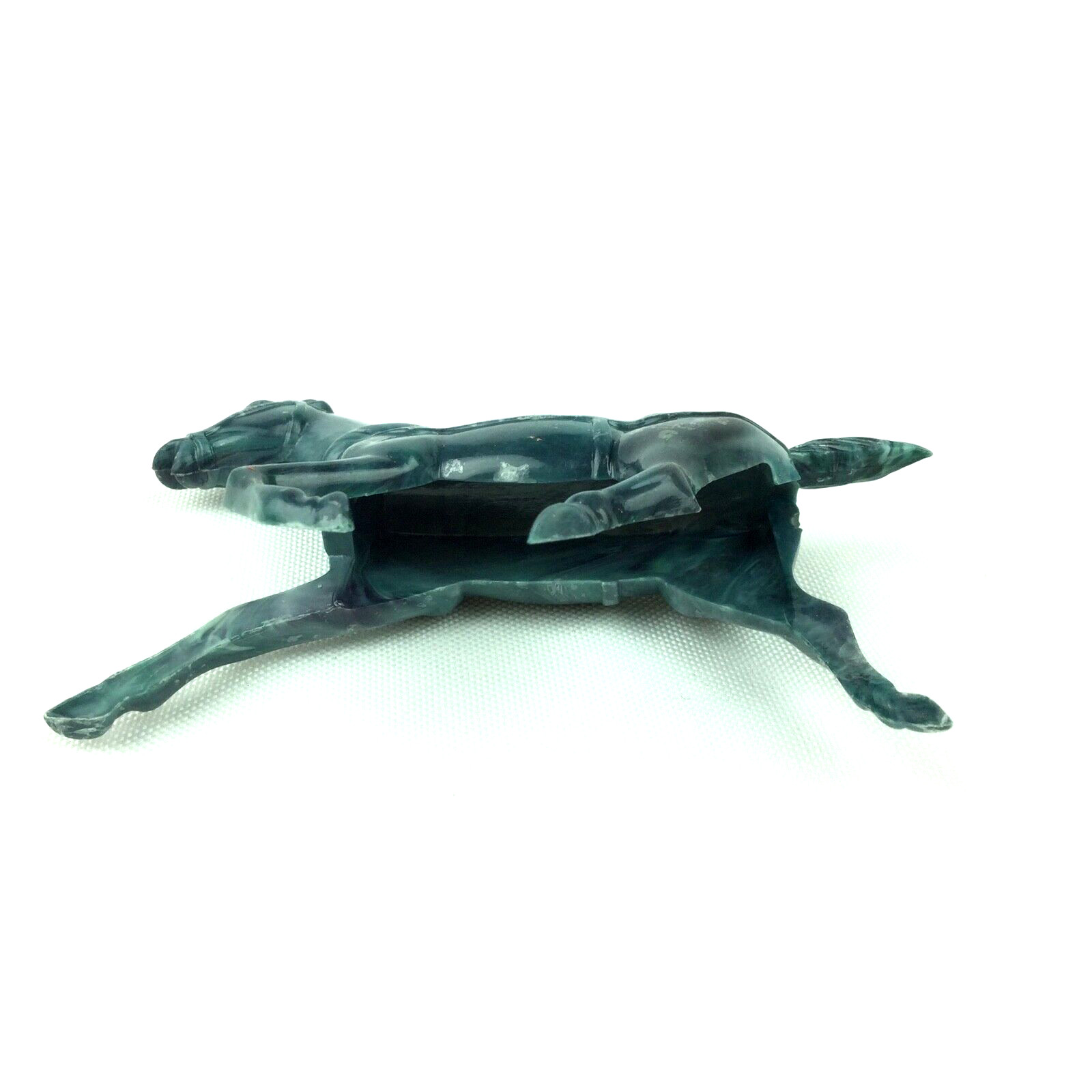 REL PLASCO Harness Horse Vintage Hard Plastic 1960/50s GREEN Marbled 60mm 