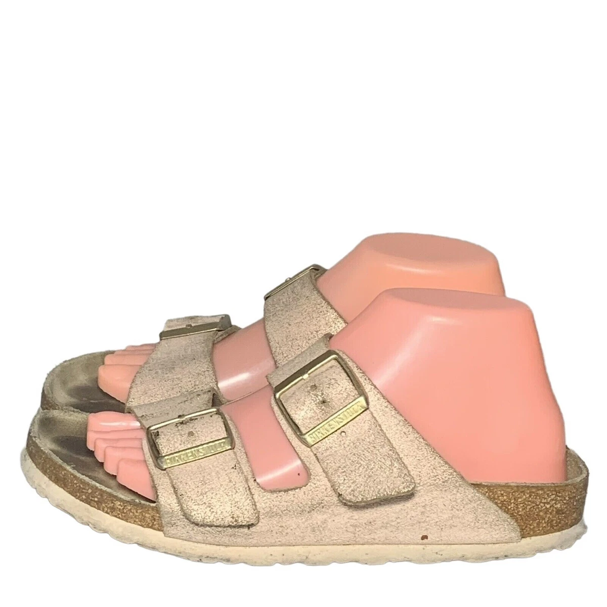 Birkenstock Arizona Washed Metallic Pink Rose Gold EUR 39 Women s