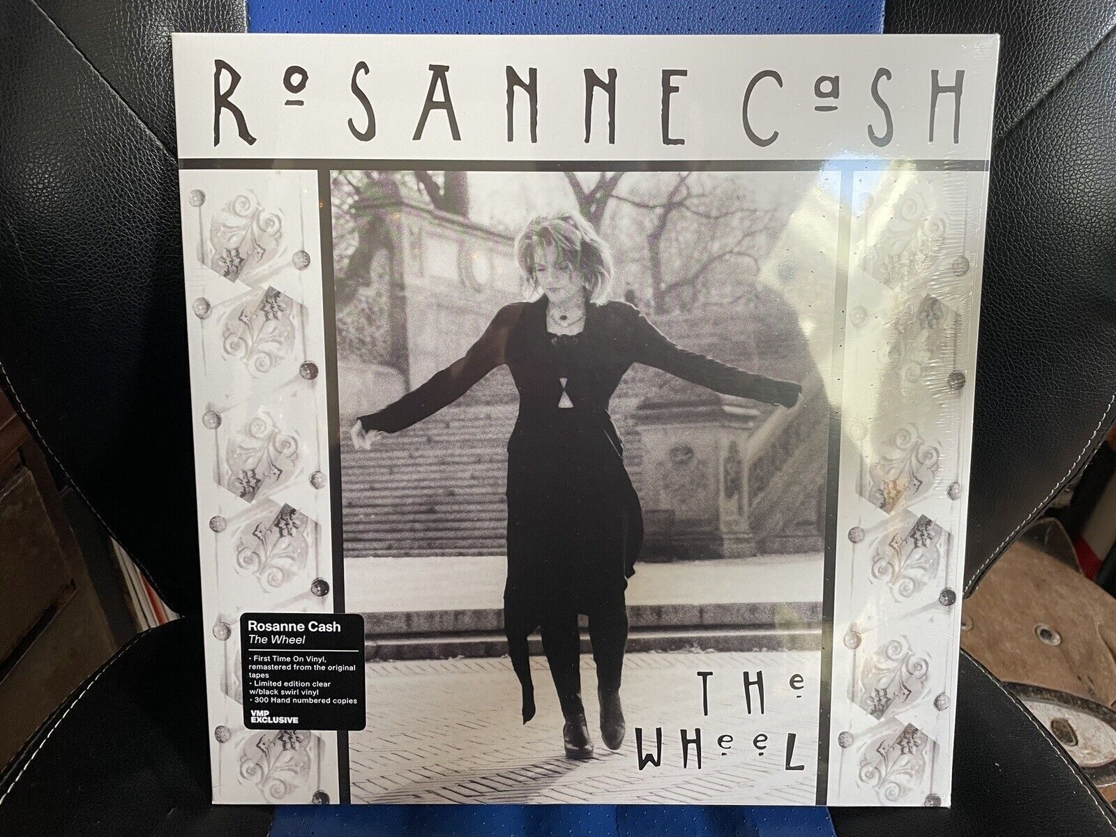 SOLD OUT VINYL ME PLEASE ROSANNE CASH THE WHEEL CLEAR WITH BLACK SWIRL VINYL