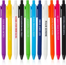 11/22Pcs Swear Word Daily Pen Set, Yocartgo Pens, Funny Pens, Funny Office Gifts