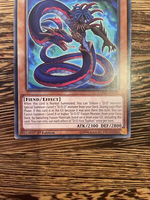 YuGiOh Card: D/D Vice Typhon - COTD-EN017 Common, 1st Edition (Lightly Played)