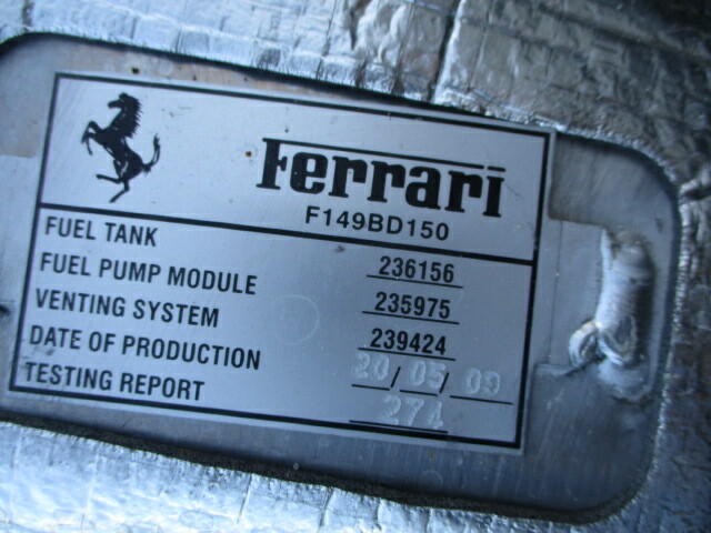 Ferrari California - Fuel / Gas Tank - P/N 236157