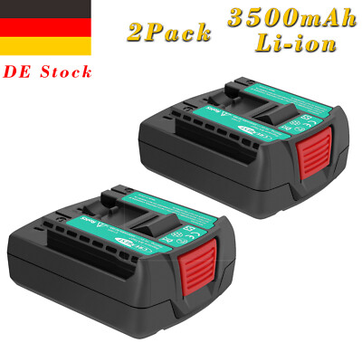 2X 14,4V Li-ion Akku Für Bosch BAT607G BAT614G DDR GDS GSR 14,4V-LI HDB180-02