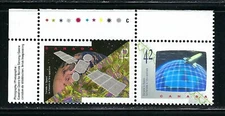 CANADA - SCOTT 1442a - SE-TENANT PAIR - VFNH - CANADA IN SPACE - 1992