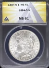 1884-O $1 Morgan Silver Dollar ANACS MS 61 | Uncirculated UNC