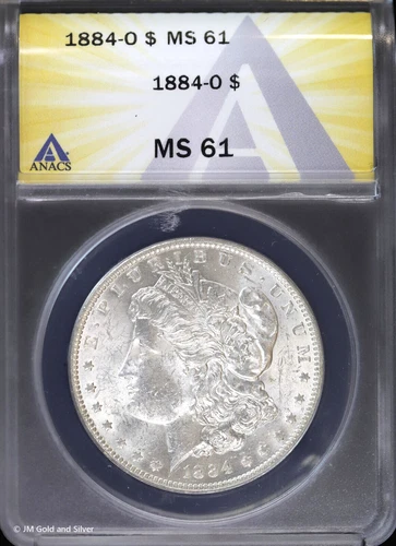 1884-O $1 Morgan Silver Dollar ANACS MS 61 | Uncirculated UNC