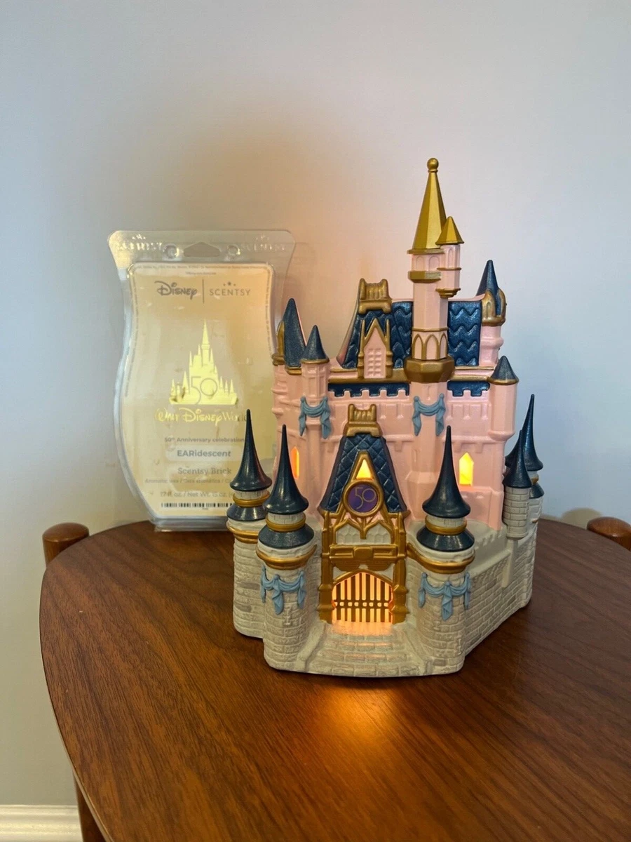 Disney Cinderella Castle Scentsy Warmer with EARIDESCENT Wax Bar