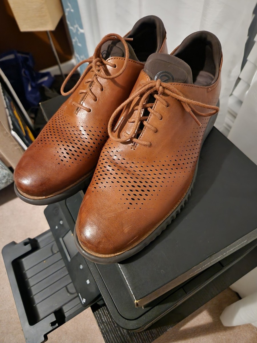 Cole Haan Men's 2.ZeroGrand Lined Laser Wingtip Oxford Tan Cole Haan Men's 2.ZeroGrand Lined Laser Wingtip Oxford Tan