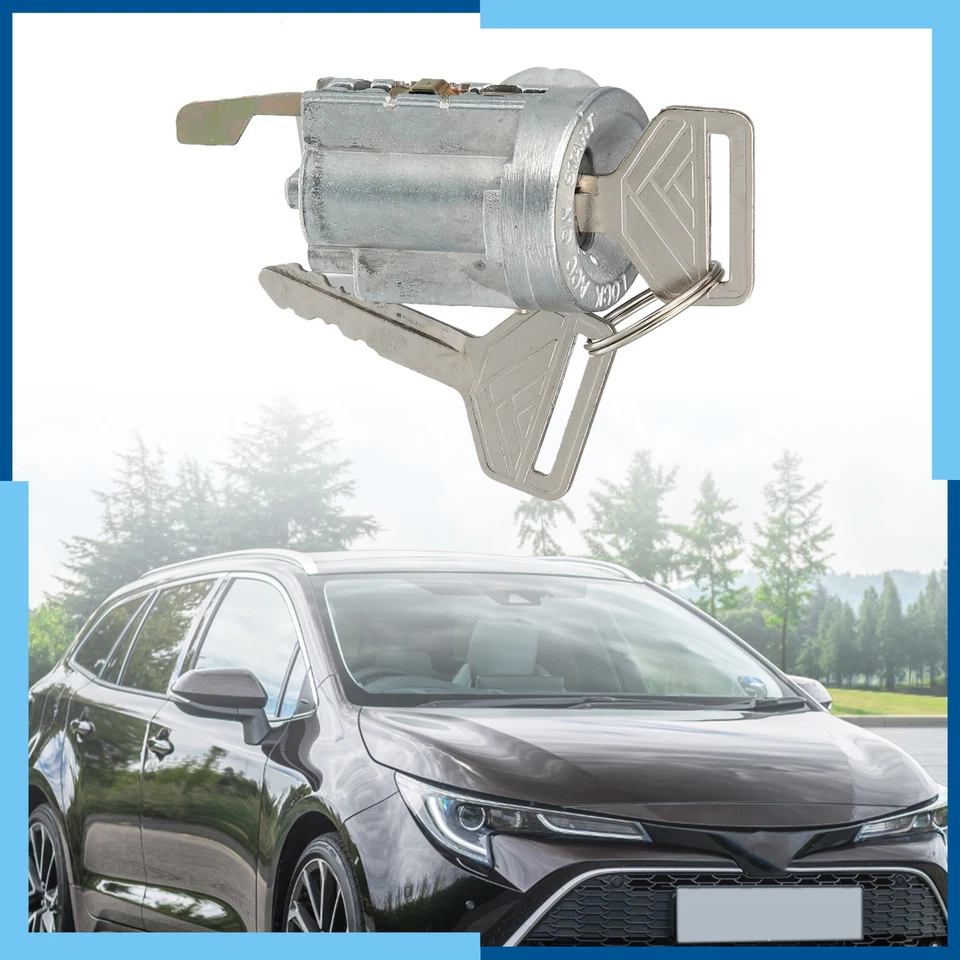 Paquete (1) Cilindro de bloqueo de interruptor de arranque de encendido de coche con 1 llave para Toyota Celica Foto 2 de 4