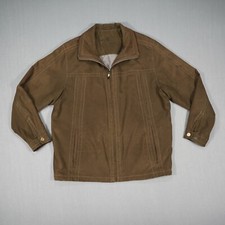 Classic Line Sportswear men's jacket size XL/XXL brown between-seasons jacket imitation leather