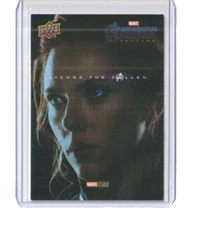 Avengers Endgame & Captain Marvel The Fallen Trading Card #ATF3 Black Widow