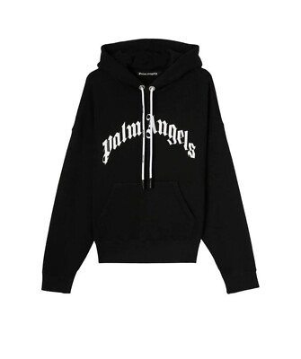 Palm Angels Curved Logo Hoodie