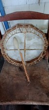 AWESOME VINTAGE 16 INCH NATIVE AMERICAN RAWHIDE DRUM GREAT SOUND
