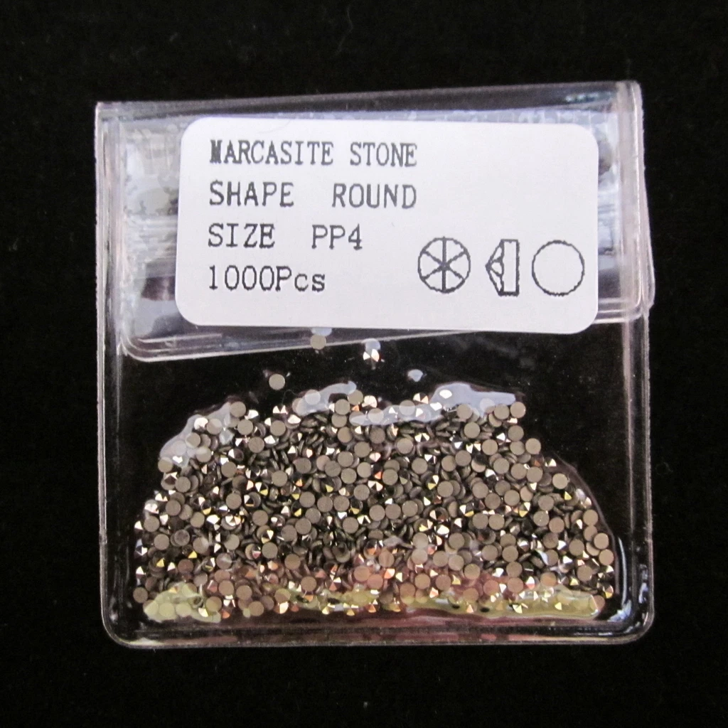 LOOSE MARCASITE STONES 1000pcs SIZE 1.0mm PP4 Round JEWELLERY