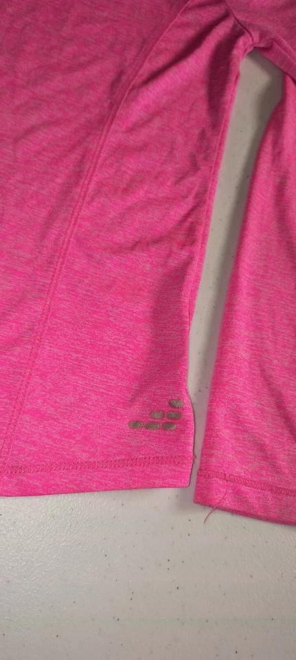 BCG Girls Long Sleeve Athletic Top Pullover Sportwear Pink Size M(8-10) G001 - Image 2 of 4