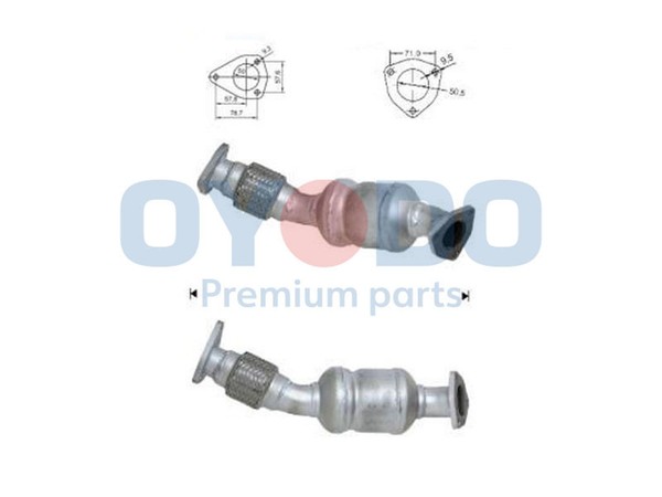 Oyodo Katalysator 20N0017-OYO FüR Audi A4 B6 Avant 8E5 8E2 A6 C5 4B5 4B6 4B2 4B4-image