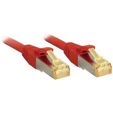LINDY 47299 RJ45 Network Cable, Patch Cable CAT 6A/7 S/FTP 15.00m Red 1pc