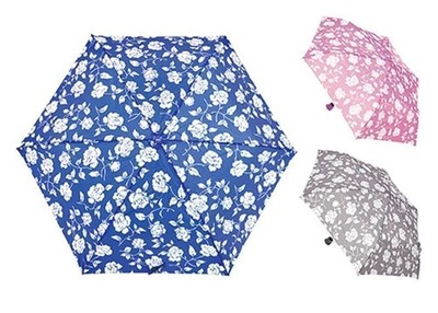 Drizzles UU237 Damen Supermini Regenschirm Mit Rosen Design