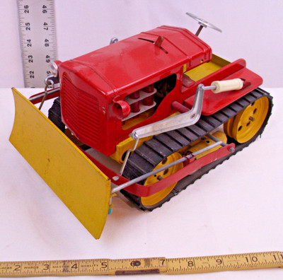 GAMA OF GERMANY BULLDOZER TIN TOY NICE!