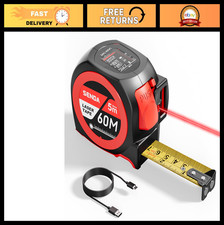 3-in-1 Laser Tape Measure 197Ft Rechargeable ...