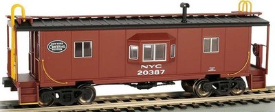 HO Bay Window Caboose w/Roof Walk New York Central