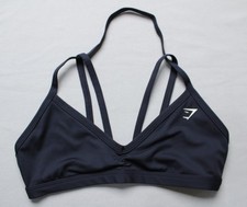 Gymshark Women's Light Support Minimal Sports Bra NN7 Heavy Blue Medium NWT