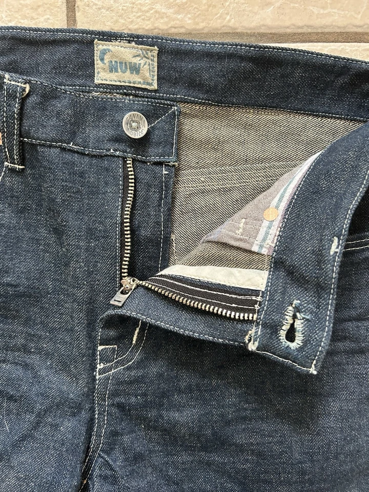 Wide Leg Japanese Raw Selvedge Denim Jeans Custom Hand Made - Image 4 of 4