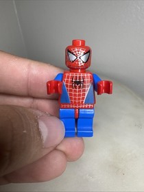 Lego Minifigure Spider-Man Silver Webbing | spd001 From Set 4851