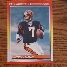 1990 Score Football Boomer Esiason Hot Gun #316 Cincinnati Bengals NFL Card