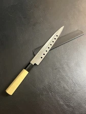 Japanese Sashimi Sushi Chef's Kitchen Knife Single edged 8" Blade Seki Ryu Japan