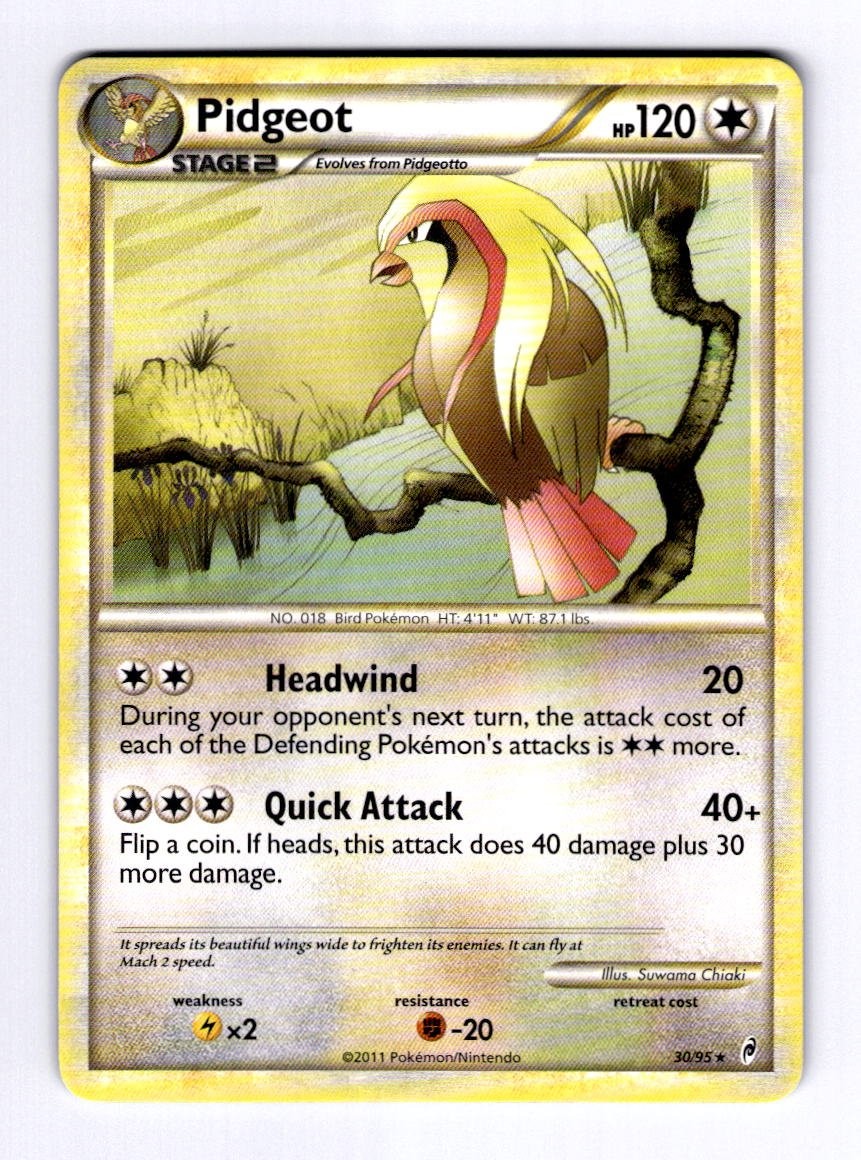 Pidgeot Call of Legends #30 (2011) Rare NM Pokemon