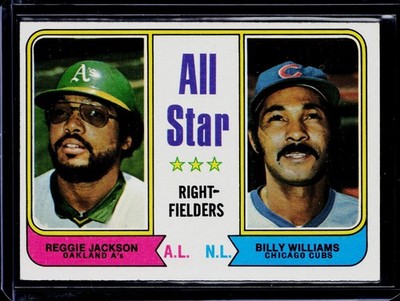 1974 Topps HOF #338 REGGIE JACKSON & BILLY WILLIAMS ALL-STARS