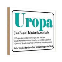 Holzschild 12X18 Cm Uropa Handwerker Bester Dekoration Deko Geschenk Holz Schild
