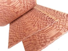 6 Blatt KORALLENHOLZ LACEWOOD PERLHOLZ Furnier Echtholzfurnier Blatt Regal DIY