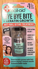 Nail-Aid Bye Bye Bite  Keratin Growth Matte Nail Strengthener Vegan Plant-Based