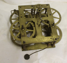 Waterbury American wall clock Mechanism approx 5 x 6"
