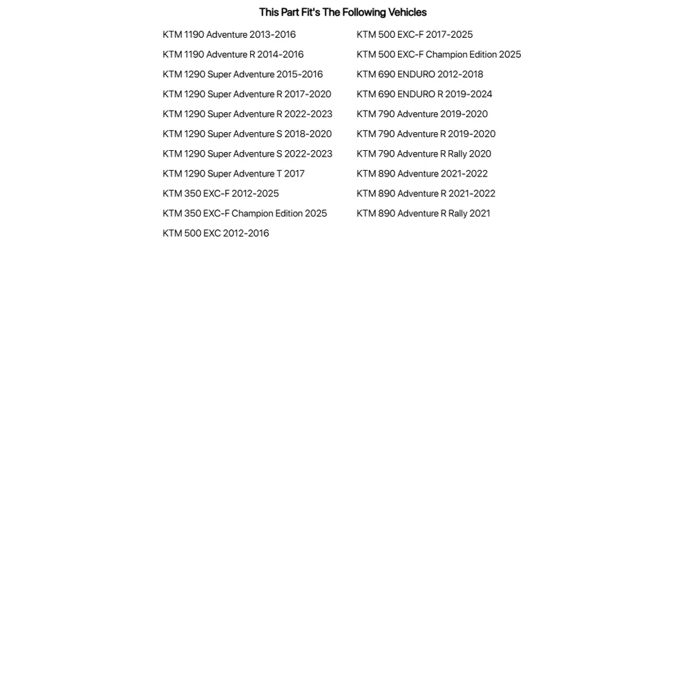 图斯克 LED 转向信号套件样式 1 标准适用于 KTM 500 EXC 2012-2016 — 第 2/2 张图片