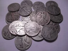 One Roll Older Walking Liberty Half Dollars - Teens and 1920's