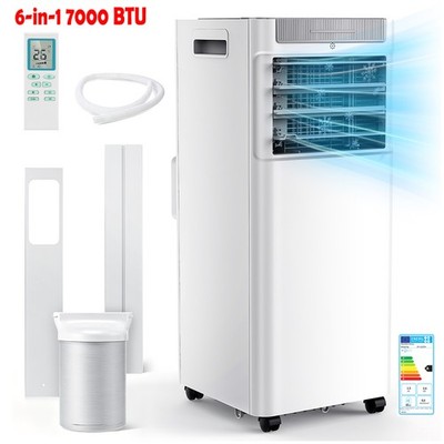 6in1 Mobile Klimaanlage | Schnell & effizient | 7000 BTU Klimagerät | 24h Timer