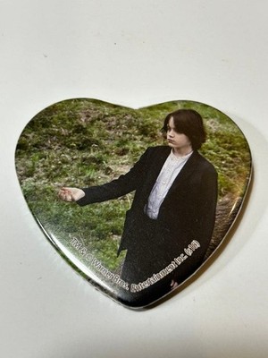 Harry Potter Severus Snape Heart-Shaped Pin Badge Used Japan
