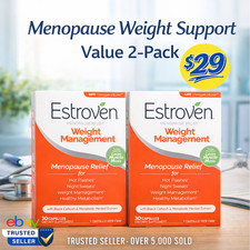 Estroven Weight Management Menopause Relief (2 boxes) 30 CT ea - Exp 3/2027+