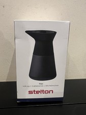 Black Stelton Theo Milk Jug Scandinavian Danish Design Stoneware & Bamboo