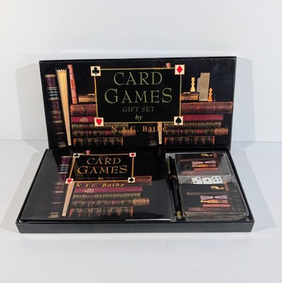Card Game Gift Set NAC Bathe Boxed Complete w/ Hardcover Games Book Never Used