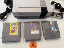 Nintendo Nes Console With 3 Games Complete Set Up Region Unlocked Tested