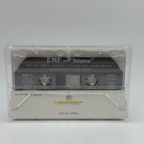 EMF Stigma 1992 Cassette Tape Emi Records Electronic Dance Advance RARE PROMO - Picture 2 of 7
