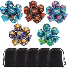 Polyhedral Dice Set - DND Role Playing Dice for Dungeons and Dragons RPG Tabl...